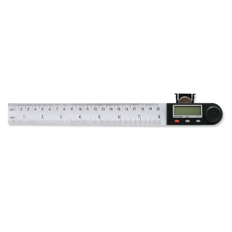 Shahe Digital Protractor Angle Ruler 200mm 8inch Angle Finder Meter Plastic 360 Degree Goniometer Inclinometer Measuring Tool