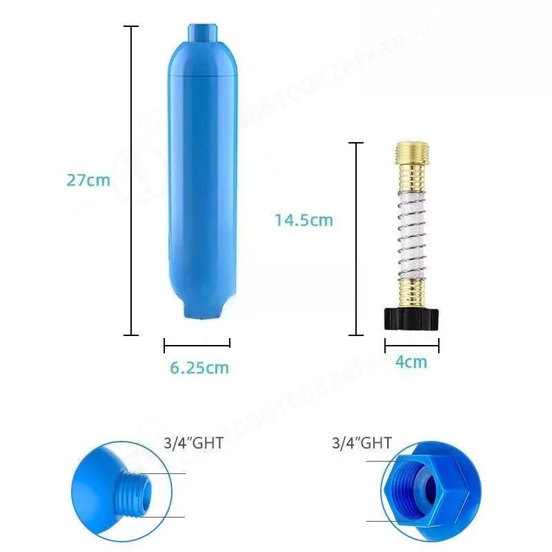 New RV Direct-Flow Garden Water Pipe Connector - Standard Connector - Outdoor Camping Water Purifier