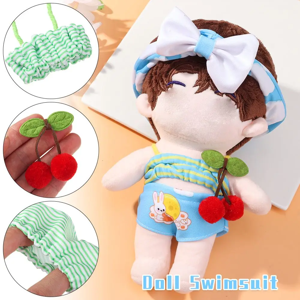 Gift Playing House Changing Dress Game 20cm Doll Swimsuit Toys Clothes Printed Pattern Miniature Bikini