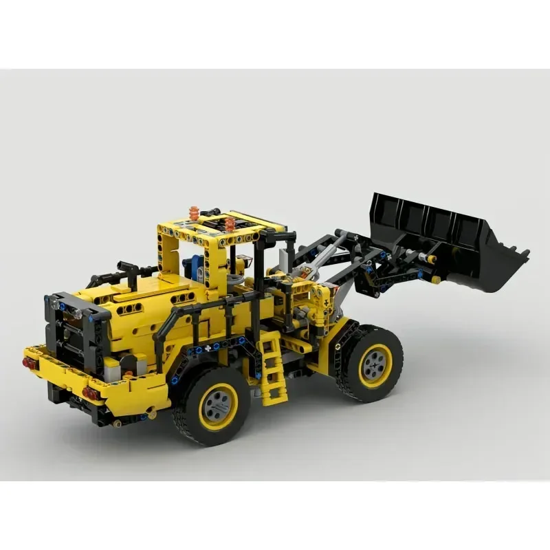 MOC-38914 urban eco gebäude bagger baustein modell gelber radlader bagger1079 teile erwachsene kinder geburtstags spielzeug geschenk