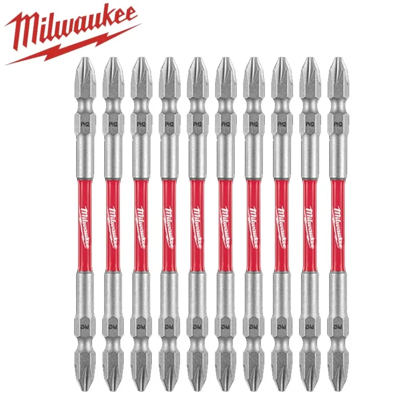 Milwaukee 48-32-4364D SHOCKWAVE Impact Duty Double End Bit PH2/PH2 110mm Screwdriver Bits 10 Pack