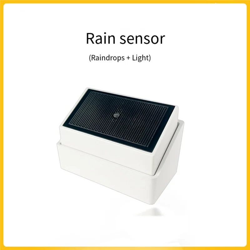 B92B-Tuya Zigbee Rain Sensor 2-In-1 Light Detector Outdoor Waterproof Rain Detector Support Tuya APP Remote Control