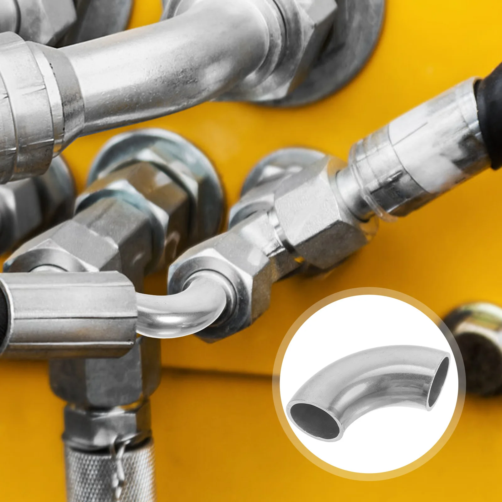 

2pcs Stainless Steel Elbow Fittings Heavy Duty Pipe Connectors For Exhaust System Car Modified Mandrel Bend Replacement Stair