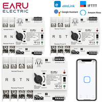 eWeLink WiFi Smart Remote Control 2/3/4P 125A AC 230V ATS Dual Power Automatic Transfer Electrical Selector Switch Uninterrupted