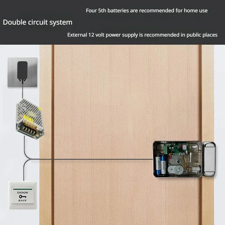 Imagem -02 - Tuya-outdoor Impermeável Inteligente Fingerprint Digital Door Lock Biométrica Fechadura Digital com Controle Remoto Fechadura Eletrônica