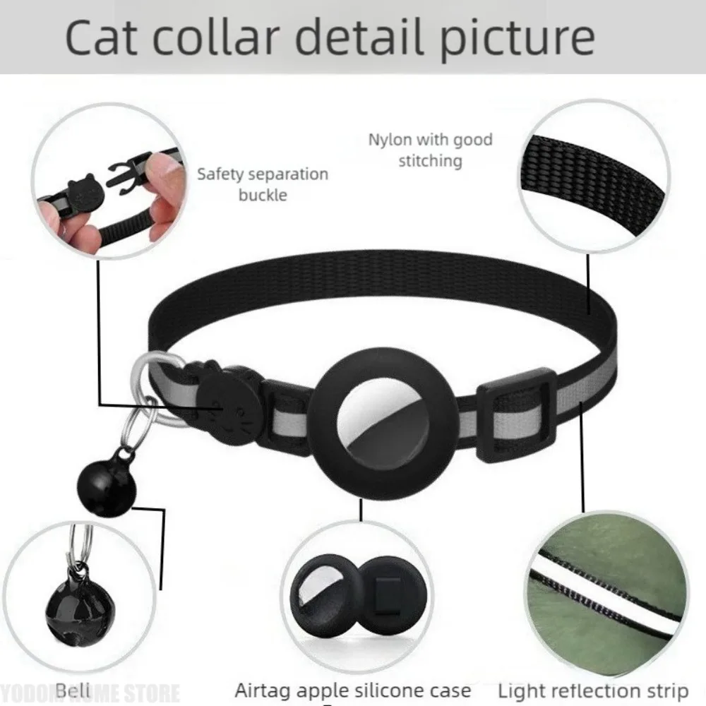 Collar for Cats with Protective Case Tracker Anti Lost Positioning Reflective Dog Collars Pet Accessories