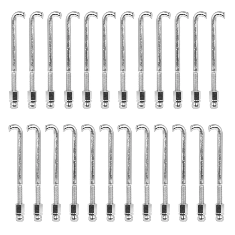 24Pcs Standard Banjo Bracket Hook Replacement Metal Banjo Round Hooks And Banjo Accessories Easy to Install