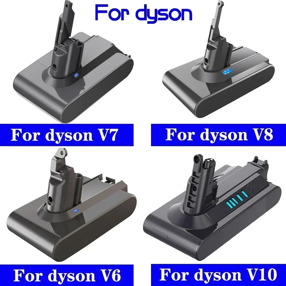 

GO 2023 Upgrade 21.6V Batterie for Dyson V6 V7 V8 V10 Series SV12 DC62 SV11 sv10 Handheld Vacuum Cleaner Spare battery