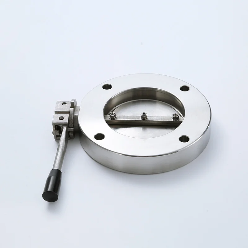 Wenzhou Hygienic Vacuum Valve Manufacture Stainless Steel 316 Manual Butterfly Valves GL Vacuum Butterfly Valves