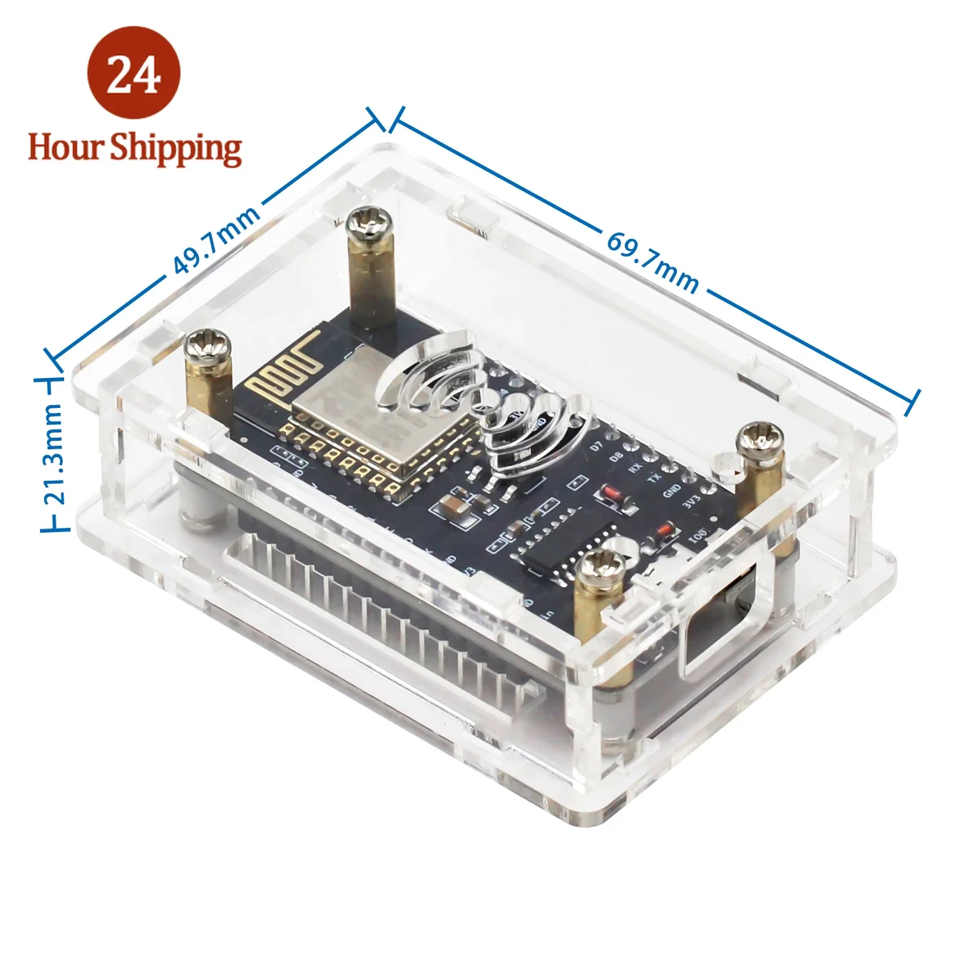 NodeMcu Lua 2102 340G ESP-32 iot scheda di sviluppo guscio protettivo acrilico trasparente