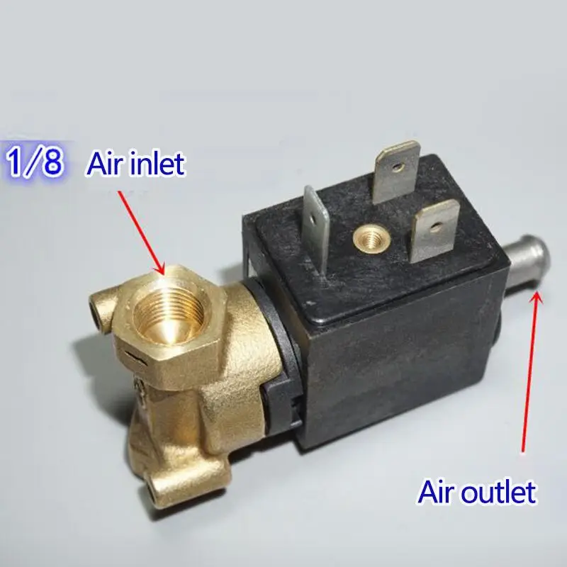 Coffee Machine Solenoid Valve AC 220V Interface G1/8 Normally Open Type High Temperature And High Pressure Steam Solenoid клап