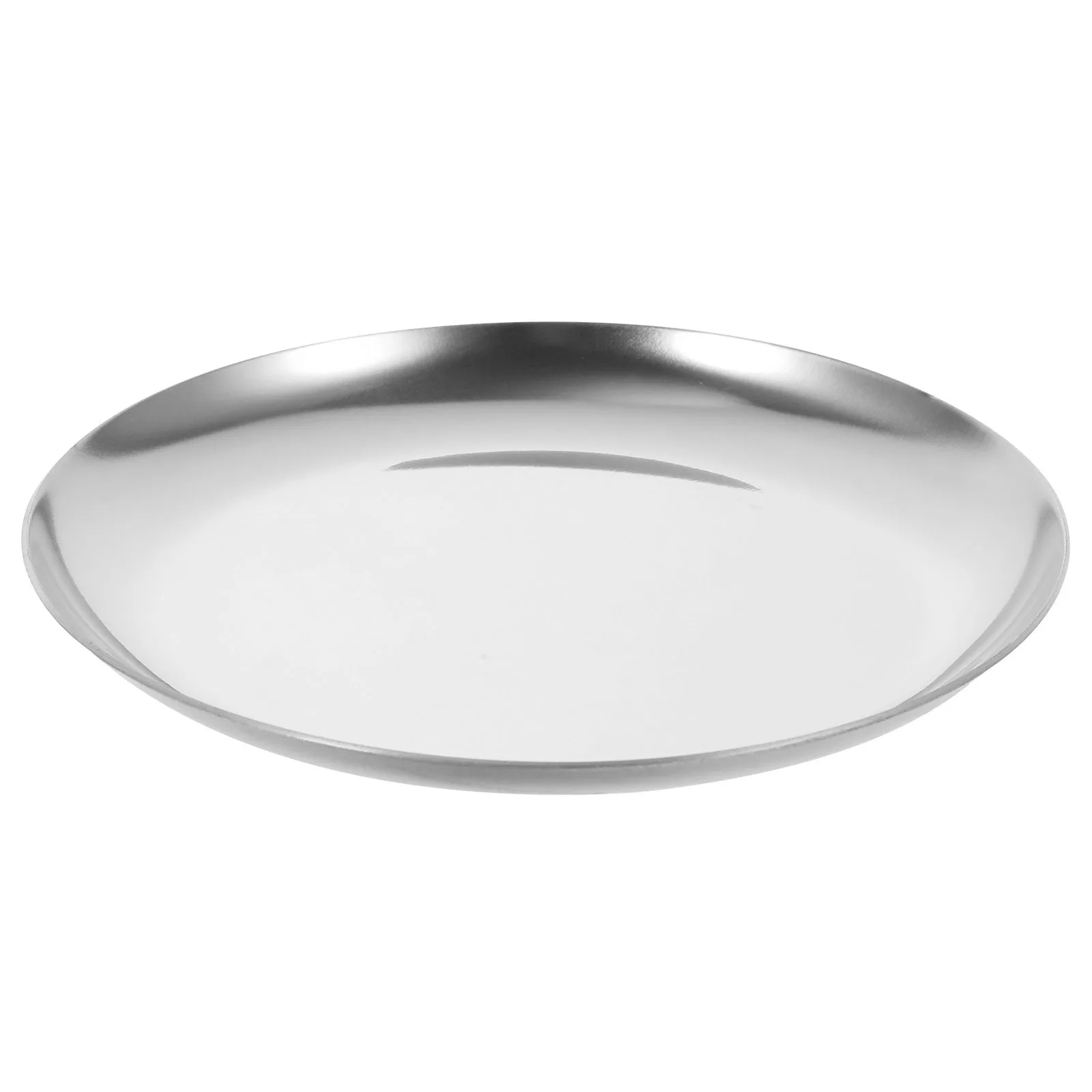 

Jewelry Storage Plate Stainless Steel Trinket Tray Smooth Surface Easy Clean for Bedroom Living Room Hotel Dorm Use