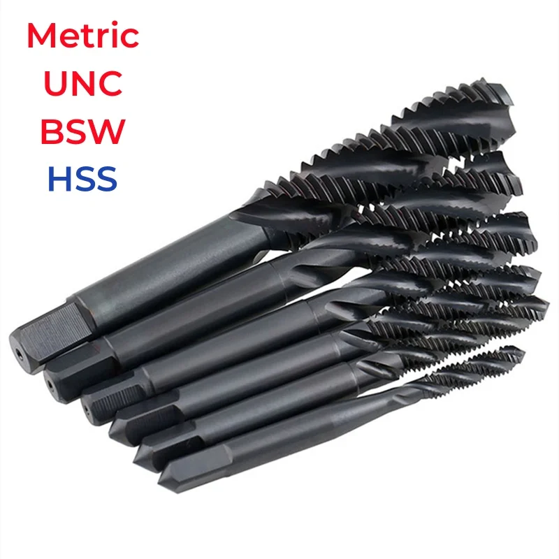 

Метрическая/UNC/BSW HSS машинная резьба, пробка, метчик, дрель M2 ~ M20 4 # -40~5/16-18 1/8-40~7/8-9