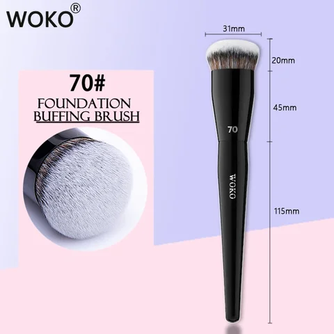 Плоская угловая кисть для макияжа WOKO — изображение продукта