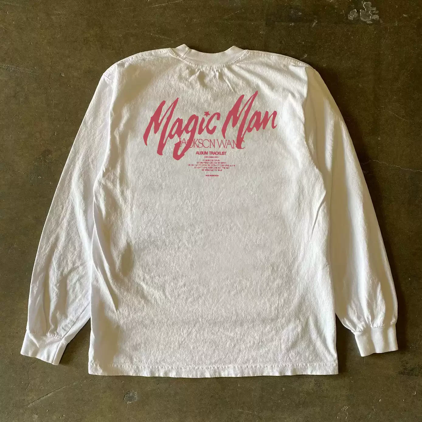 Heavyweight 300g Pure Cotton Long Sleeve T-Shirt Red Vintage American Style Student Couple Outdoor Casual Wear