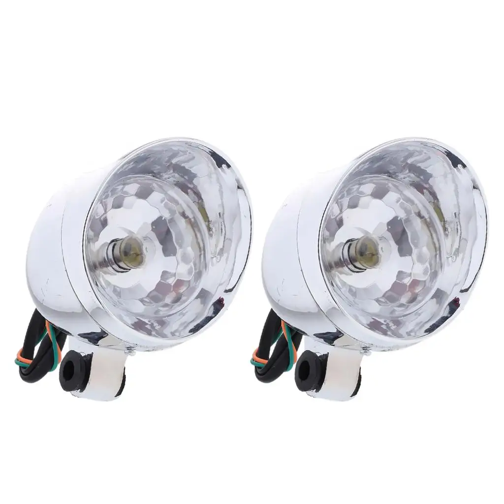 2pcs Motorcycle LED Driving Headlight Fog Lamp Light for