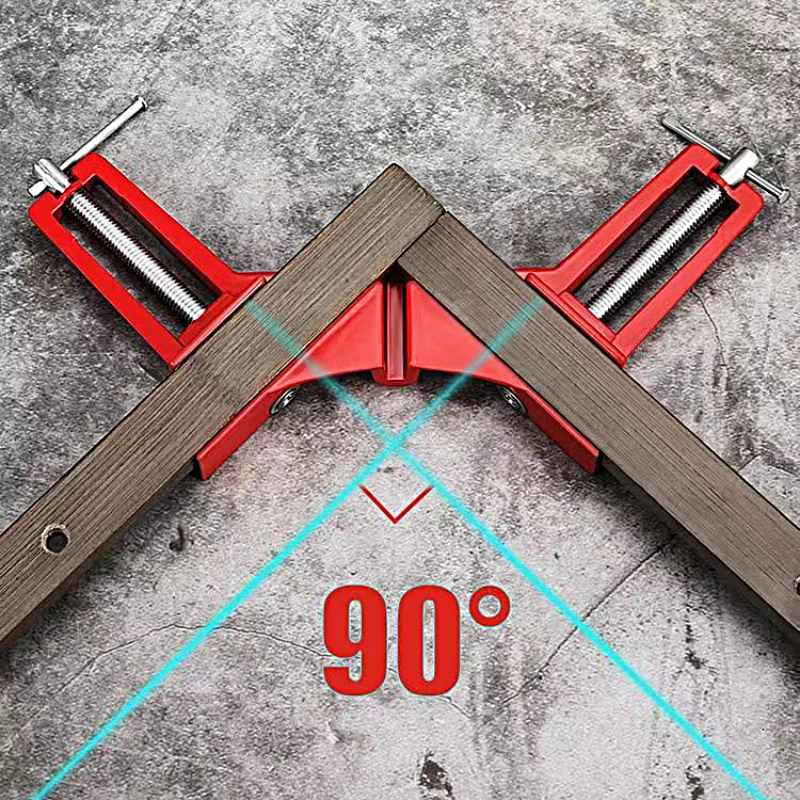 90° Metal Clamps For Woodworking Multifunctional Securing Clip Right Angle Clamp Hand Tools