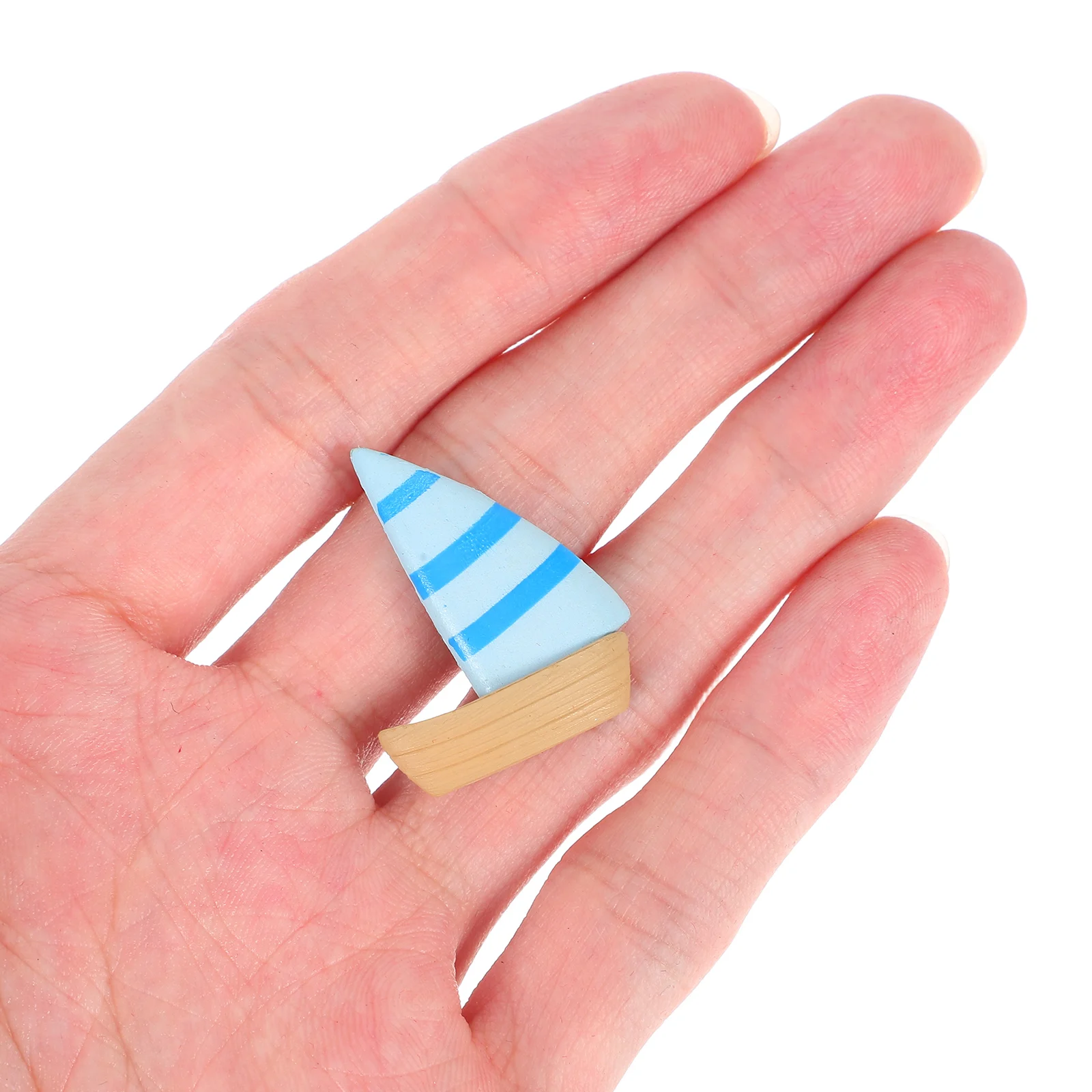 

10 Pcs Miniature Sailboat Decor Realistic PVC Figurine Vivid Tabletop Garden Accessories L scape Supplies Mini Figurines