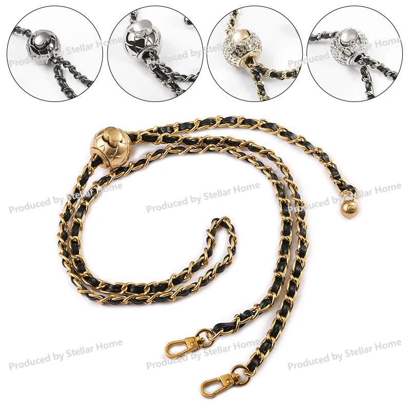 For MHS-SP-36 Small Sachet with Adjustable Chain Metal Accessories Adjustable Messenger Bag with Accessories