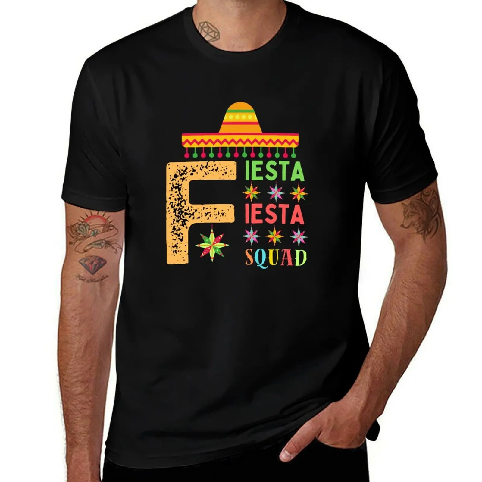 

Fiesta Squad Cinco De Mayo Mexican Sombrero Group Family T-Shirt t shirts designer man t shirt luxury T-Shirt