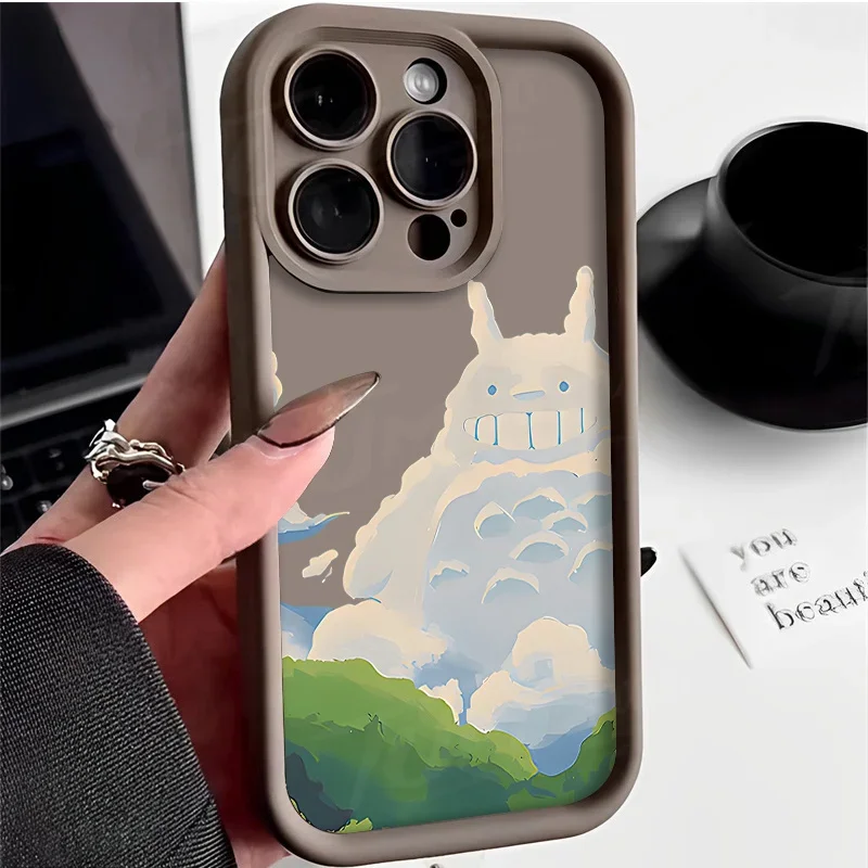 Cloud Animal Bumper Cover For iPhone 15 Pro Max 14 13 12 11 ProMax X XS XR 7 8 Plus SE 2020 Case Candy Silicone Soft Phone Cases