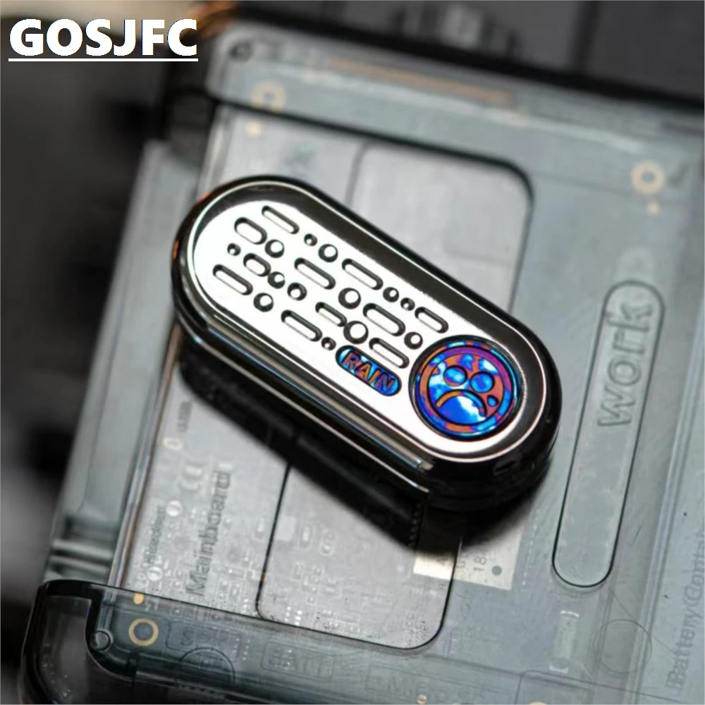 Dz topbチタンブループッシュスライダー、オフィスガジェット、ストレス解消おもちゃ