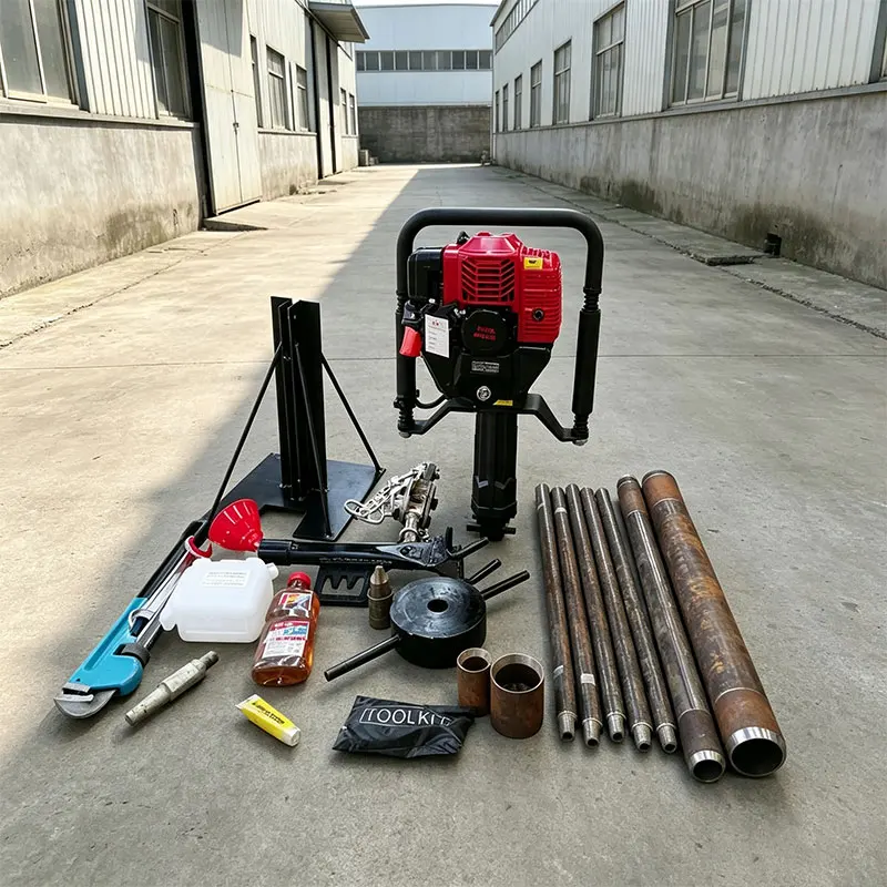 Customized Petrol Rock Soil Concrete Core Drill 15M Undisturbed Sampling Portable Lightweight Strong Power
