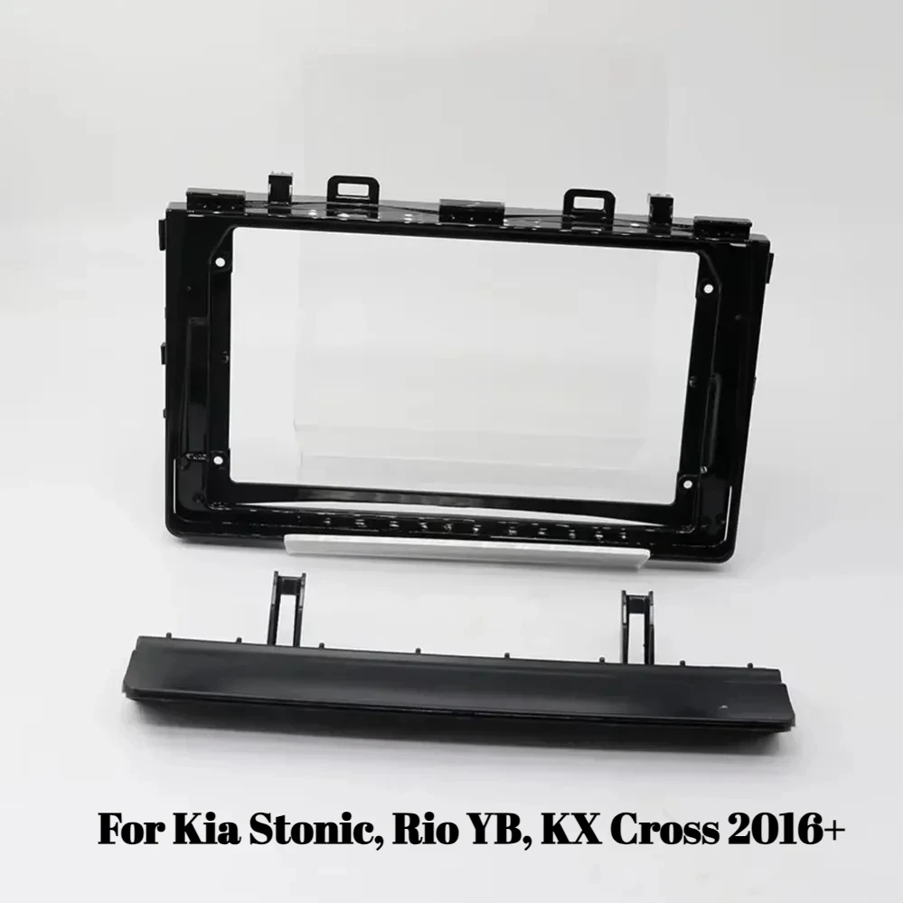 

9 Inch 2DIN Fascia Frame Adapter for Kia Stonic, Rio YB, KX Cross 2016+ Dash Panel Installation Kit