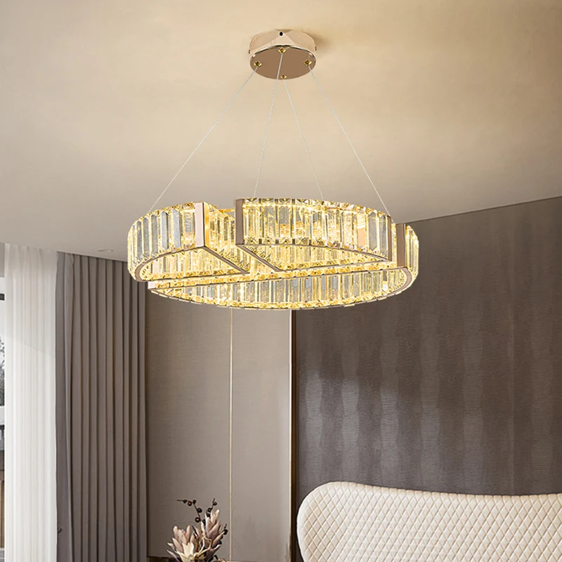 

Современная хрустальная лестничная люстра, внутреннее освещение, потолочный светильник, подвесной светильник, светодиодные люстры для гостиной, внутреннее освещение