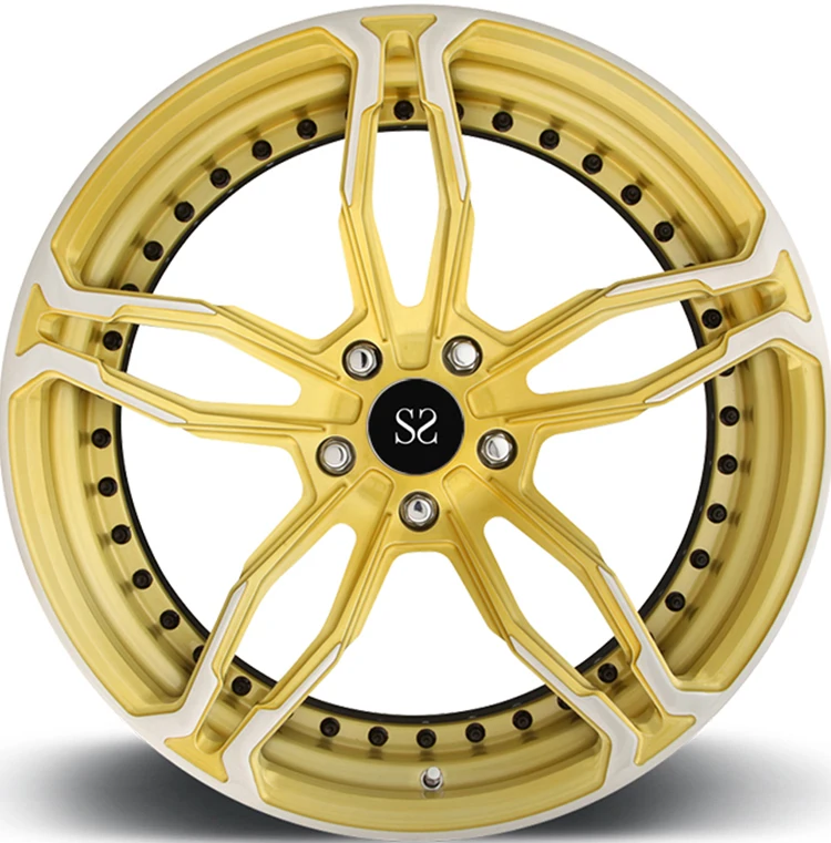 

Yellow Machine Face Black Barrel New Design 20 Inch Wheels Forged Alloy Aftermarket Car Wheels For Lixaing Custom Rims