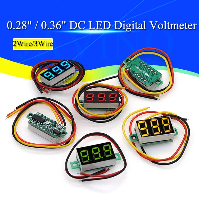 0,28 / 0,36 cala DC LED Cyfrowy woltomierz 0-100 V Miernik napięcia Auto Car Mobile Power Tester napięcia Detektor 12 V Czerwony Zielony Niebieski
