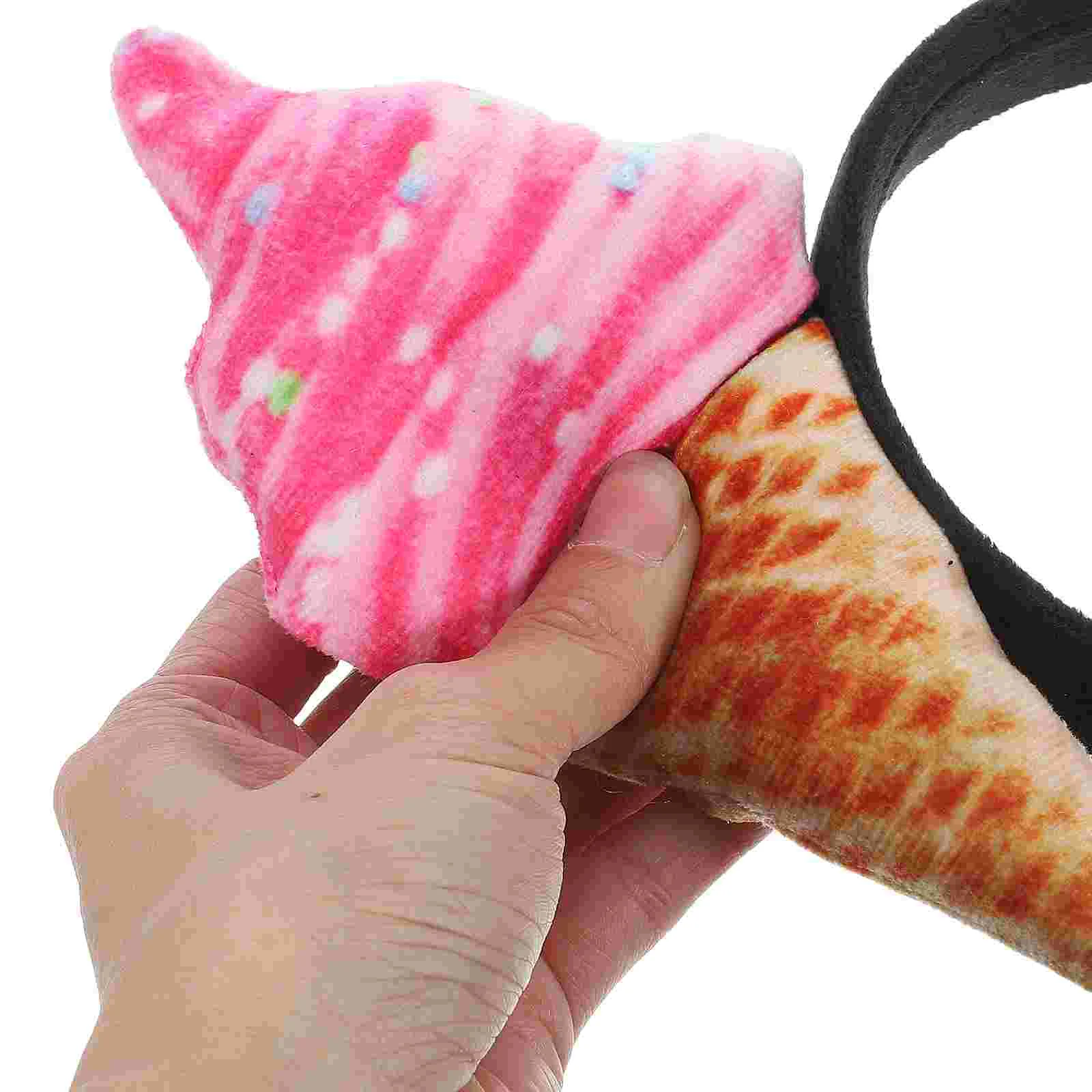 Skin Care Products Ice Cream Headband Vacation Hat Kids Fabric Womens Hair Accessories