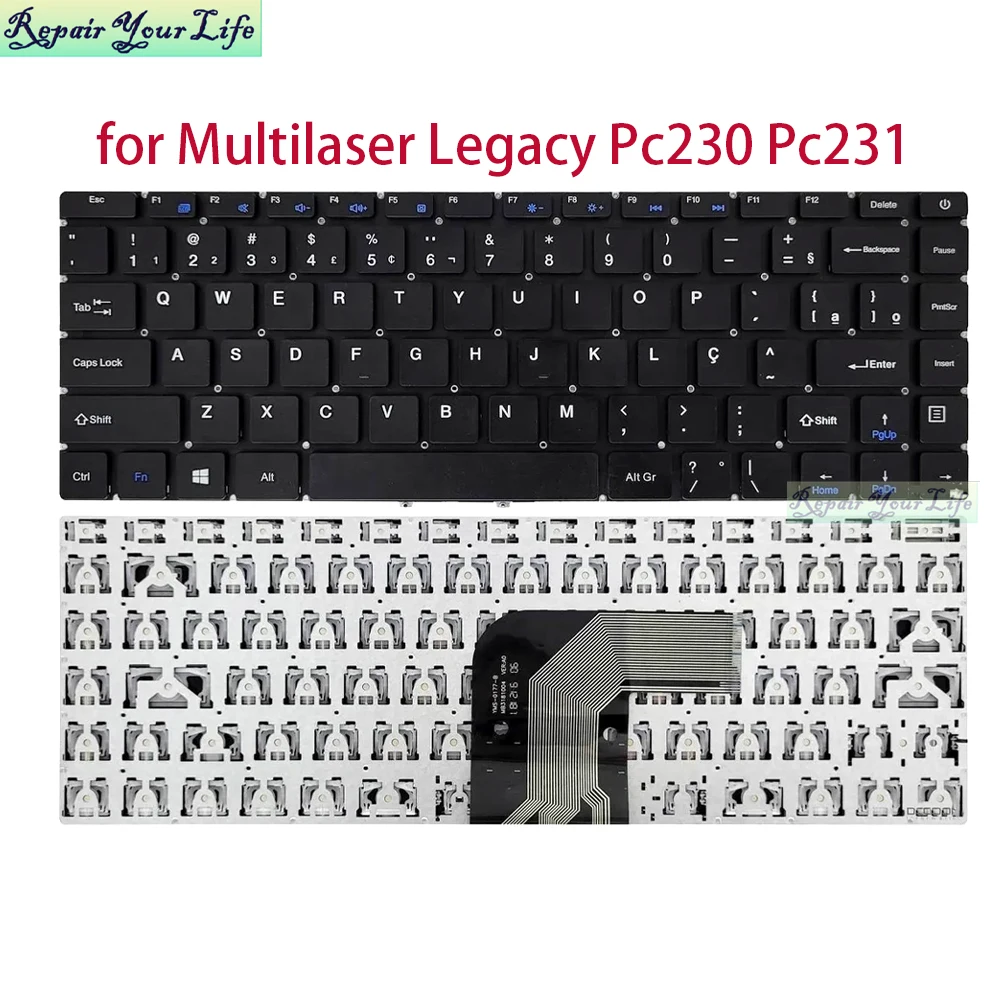 

pt-BR/Brazilian Brazil Keyboard For Positivo MULTILASER LEGACY PC230 PC231 Notebook Keyboards fit Portuguese MB3181004 YMS-0177