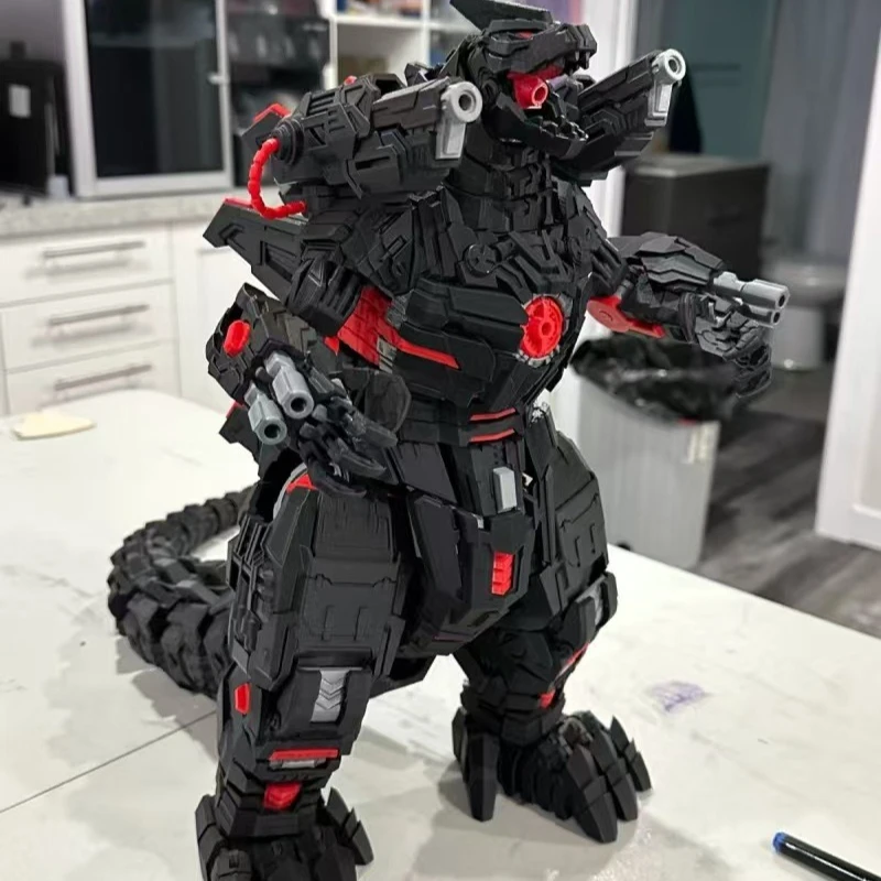 3D Printed Mechanical Godzilla 2.0 Version Finished Assembled Toy, Fully Articulated Joints Collectible Model, Gift For Boys - view 4