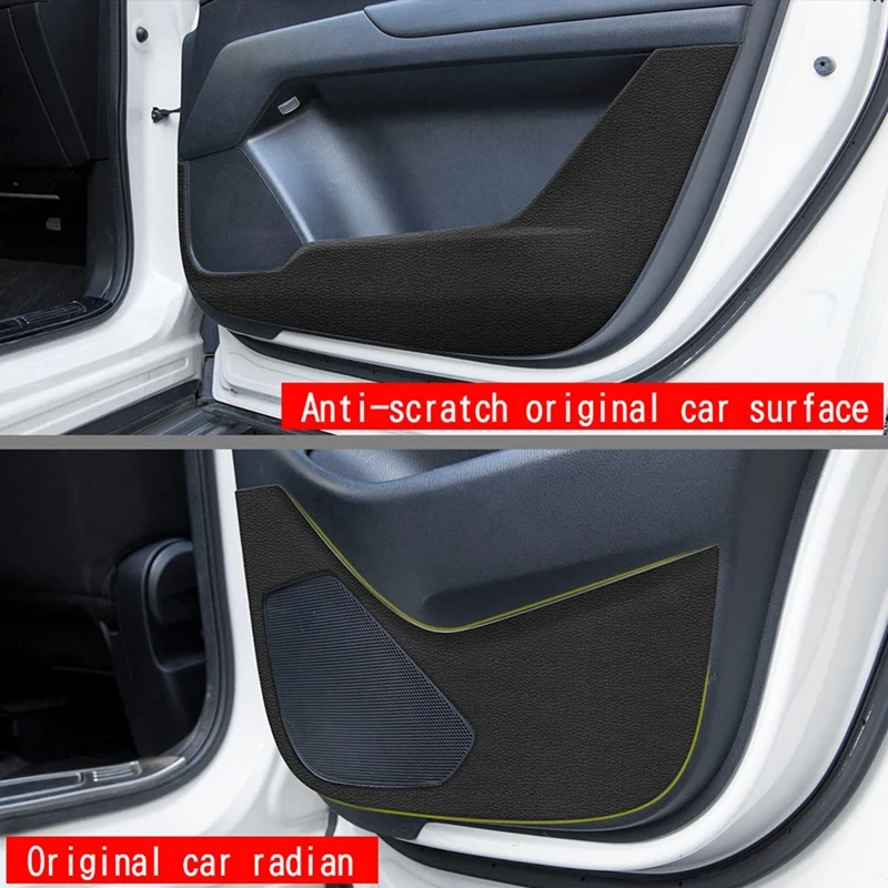 Leather Door Protector Pad Door Plank Anti-Kick Pad Anti-Dirty Pad Mat Cover For Mazda CX-5 CX5 2022+