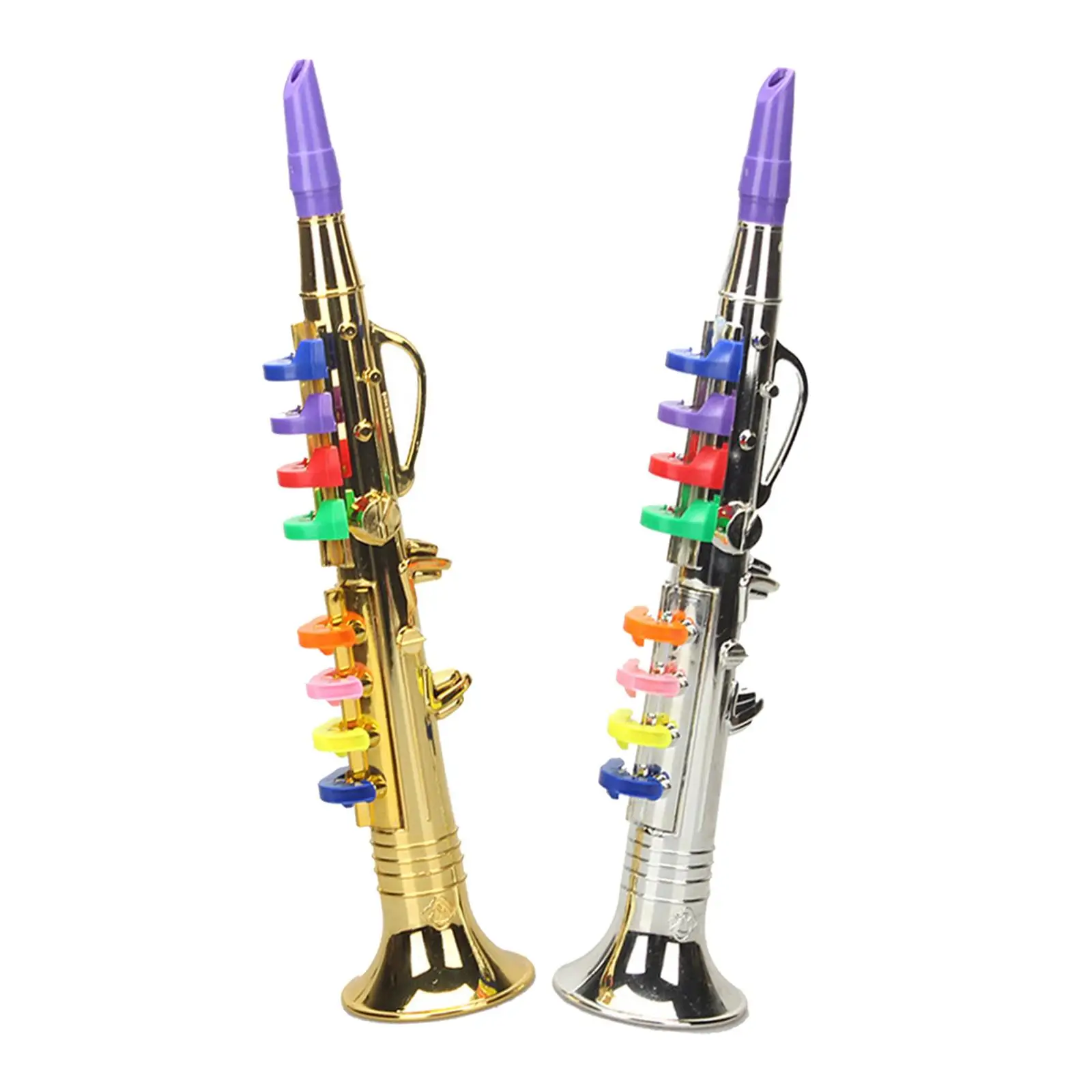 toy for kids Musical Instrument 3 Piece Set - Trumpet Clarinet with Color Coded Keys for Boys and Girl Ages 3 and Up