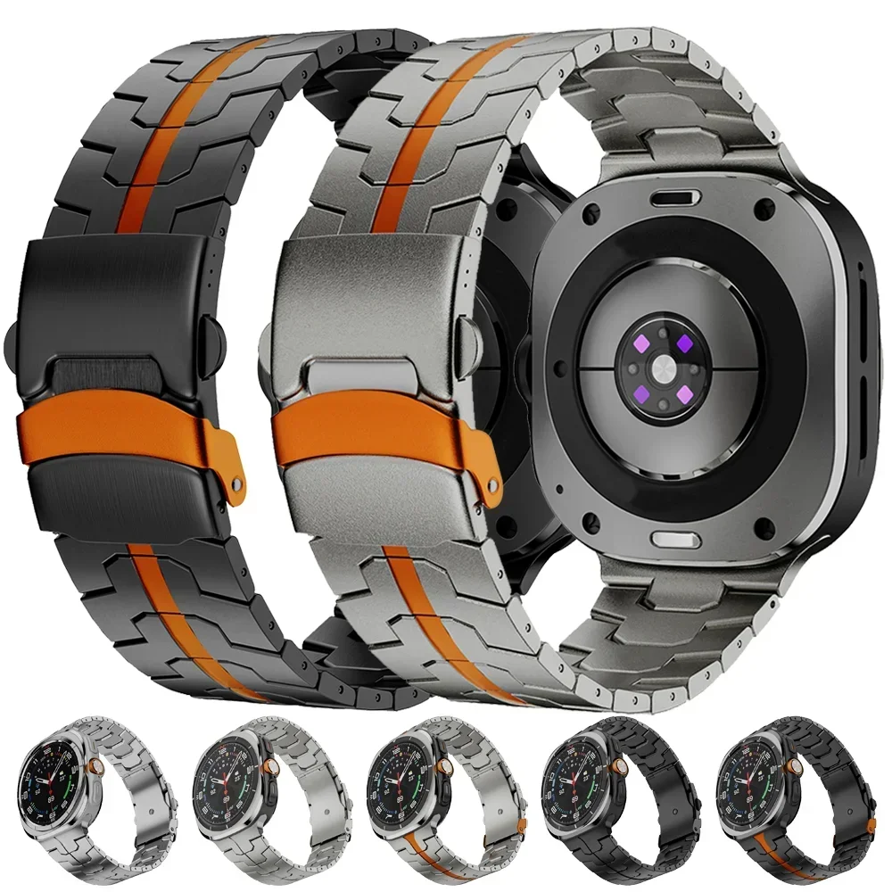 

Stainless Steel Strap For Samsung Galaxy Watch Ultra 47mm Band For Samsung Galaxy Watch Ultra 7 47MM No Gaps Men Luxury Bracelet