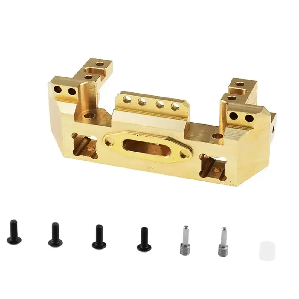 

Aluminum Multifunctional Front Bumper Mount Servo Winch Brass Mount for 1/10 RC Crawler Trxs TRX-4 Upgrade Parts