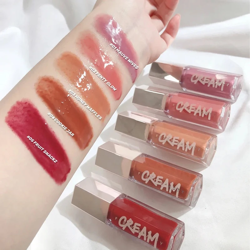 ファッションホットグロスボムクリームヒートハイシャインリップグロスグリッター保湿プランパー長持ちリキッドリップスティックリリーホットチェリー