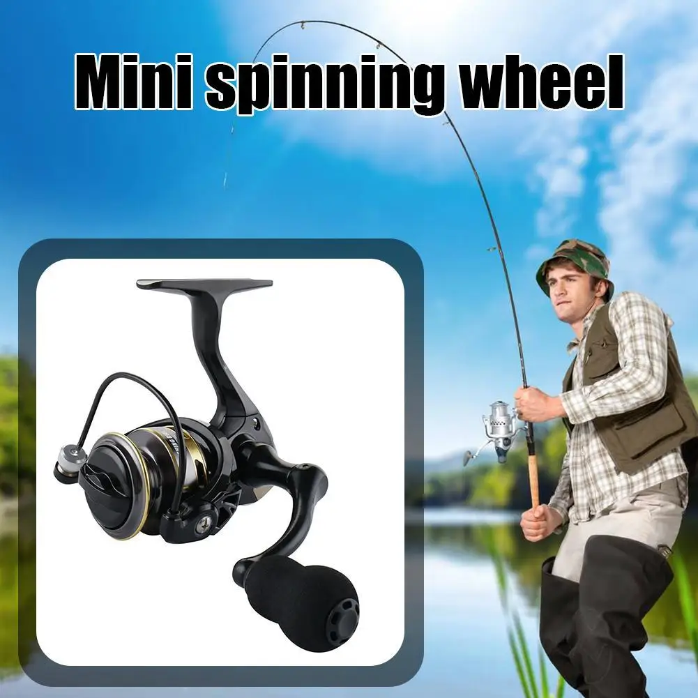 Mini Fishing Reel ZP 500/800 Series Lightweight Spinning Reel Gear Ratio 5.2:1 Small Fishing Reel 13BB for Freshwater Fishing