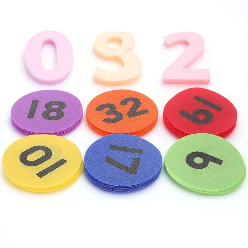 

Nylon Round Floor Tags for Carpet Stickers Self Adhesive Classroom Game Markers Learning Tool Seating