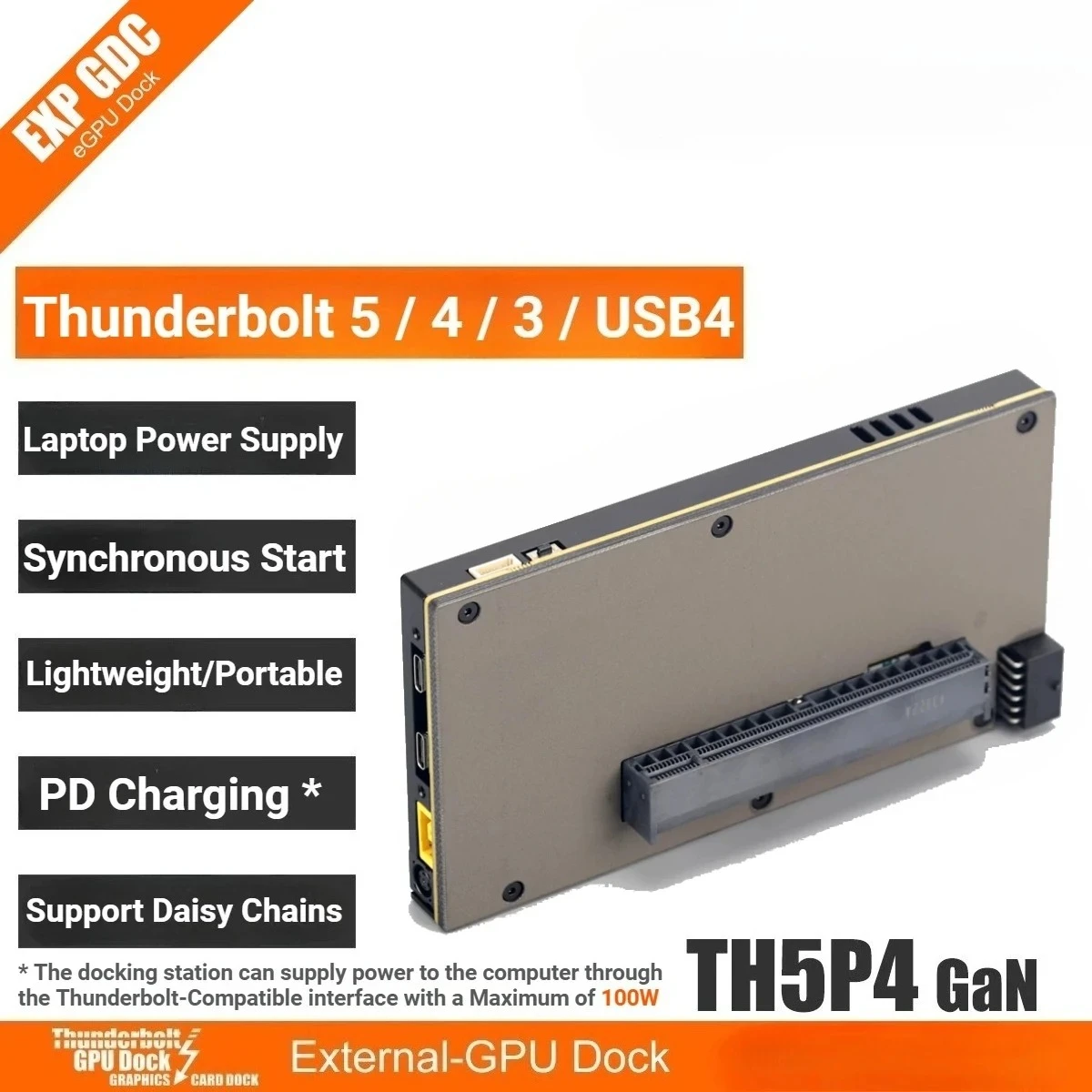 TH5P4GaN Dizüstü Bilgisayar Th - Gpu External Dock Egpu Thunderbolt 4 incelemesi ve fiyatı