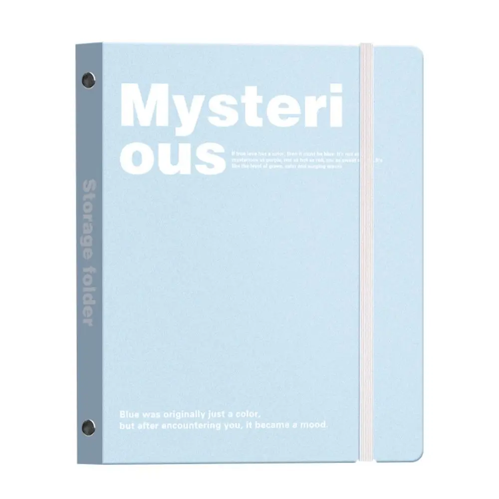 

New Loose Leaf A4 File Folder Transparent Detachable Data Booklet Students Stationery Office Storage Booklet School Office