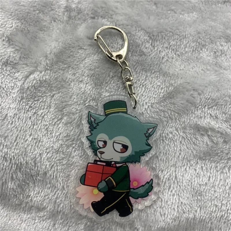 Anime Keychain Legoshi Louis Acrylic Keyring Strap Figure Hanging Accessories 6cm