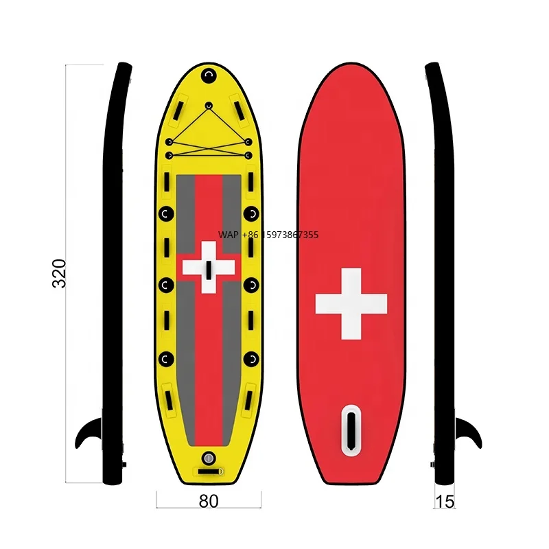 

2022 New Double Layer Stand up SUP Inflatable Rescue Paddle Board