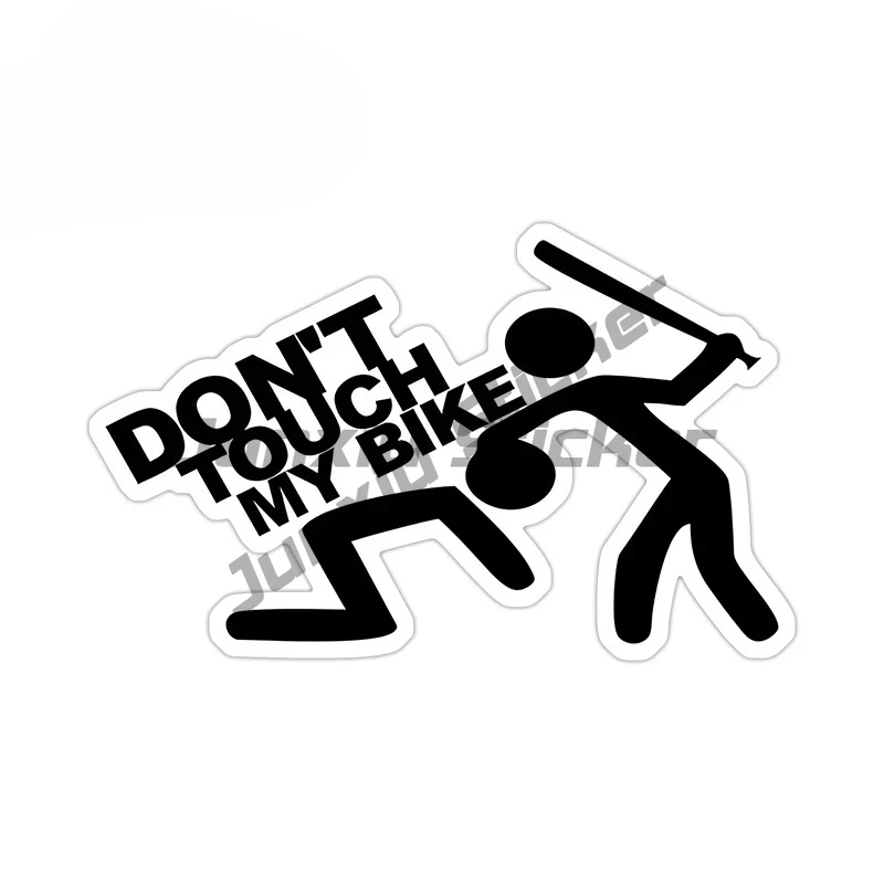 

Dont Touch My Bike Car Stickers Humorous Bicycle Body Warning Sign Decal Cool Waterproof Scratch-Proof Street Signs