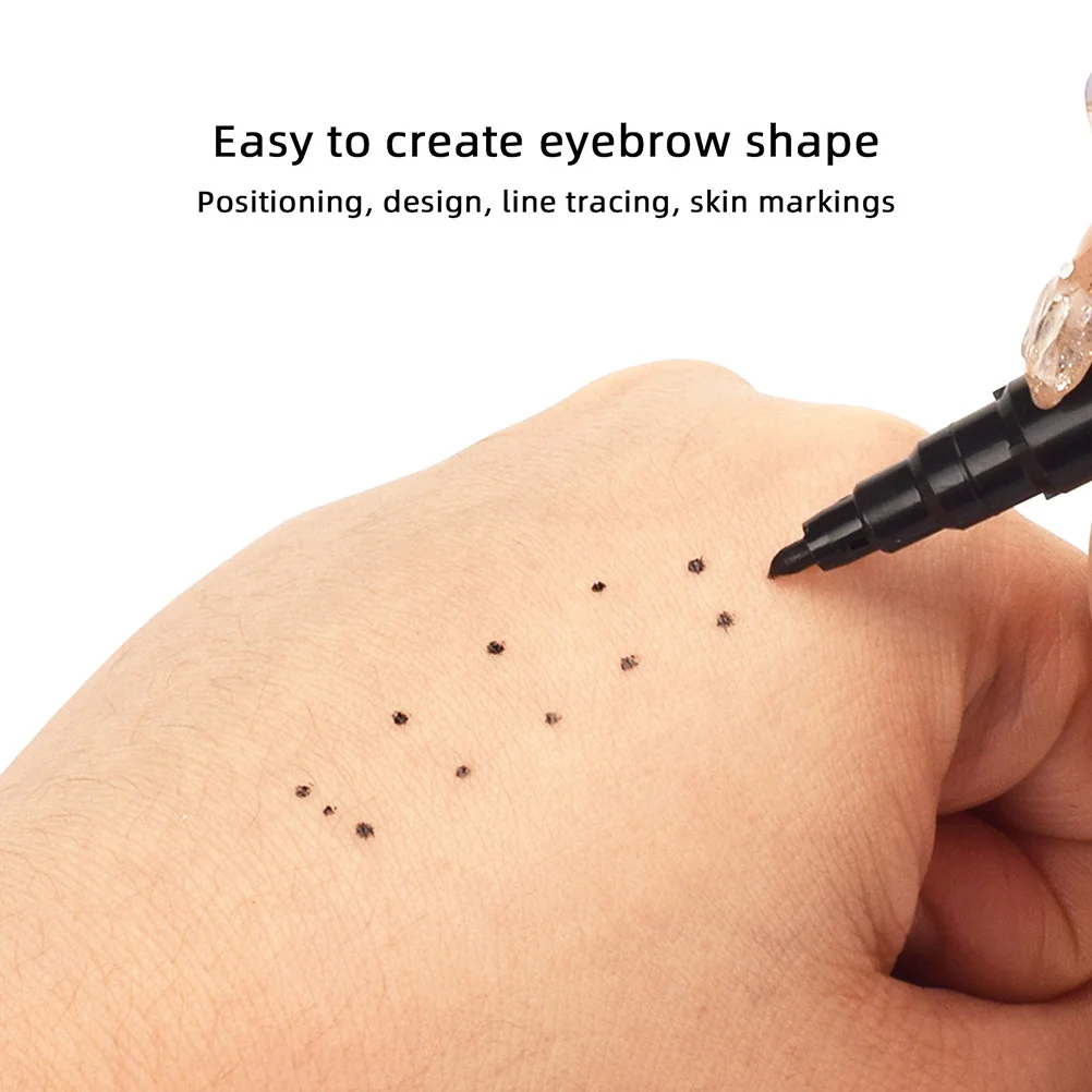 

6Pcs Eyebrow Mapping Pen Waterproof Liner for Tattoo Salons Microblading Position Design Marker Tool Salon Mapping Pen