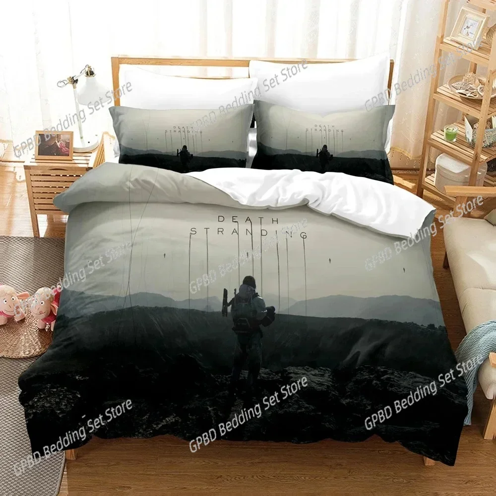 3D Game Death Stranding Bedding Set 3D Printed Suitable for Bedroom Duvet Cover Set With Pillowcases Kids Home Textile