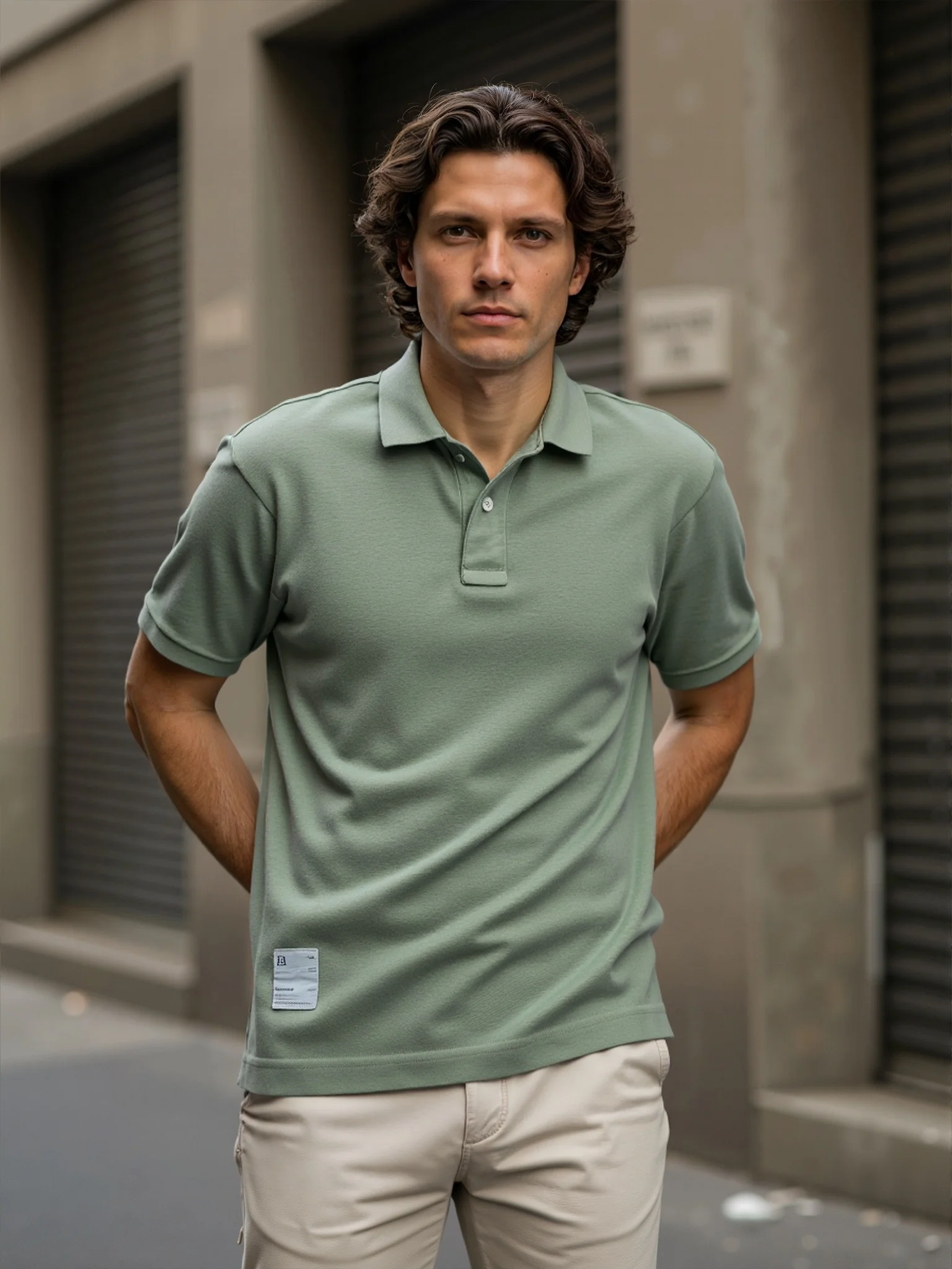 

Рубашка-поло Новая летняя эластичная футболка с отложным воротником однотонная модная деловая повседневная мужская одежда с коротким рукавом телефон BP13200