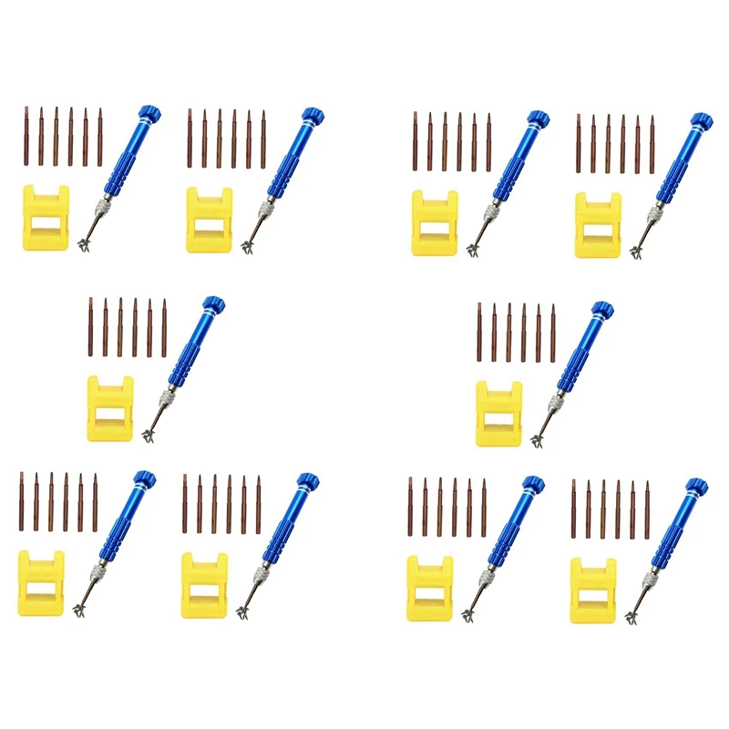 TOP 10X Magnetic 6 In 1 Tiny Screw Driver Kit, Small Screwdriver Set Perfect Mini Screws For Cell Phones, Watch